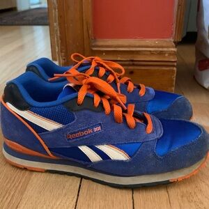 Reebok classics Blue and Orange Sneakers